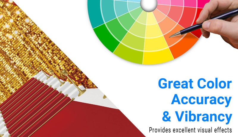 Funnytree 5x7ft Red Carpet Photography Backdrop Golden Glitter Wedding Birthday Awards Ceremony Background Baby Shower Party Decor Photo Portrait Studio - Image 4